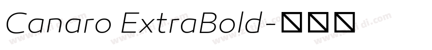 Canaro ExtraBold字体转换